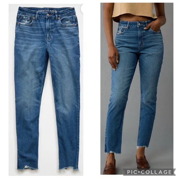 American Eagle Outfitters Strigid Mom Jeans - Picture 1 of 9